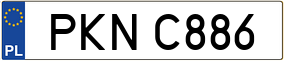 Trailer License Plate